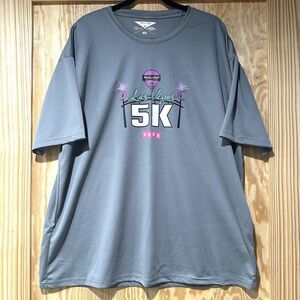 NWOT 2022 Las Vegas Marathon 5K Rock n Roll Running Series Gray Wicking Tee 2XL